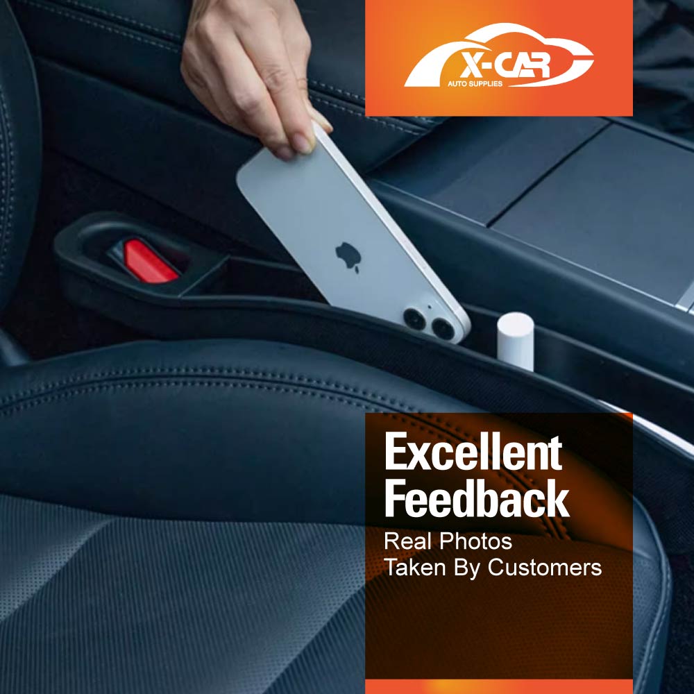 Car Seat Gap TPE Filler Box Organizer for Tesla Model 3 2017-2023 and Model Y 2021-2025 Extra Console Side Storage Accessories