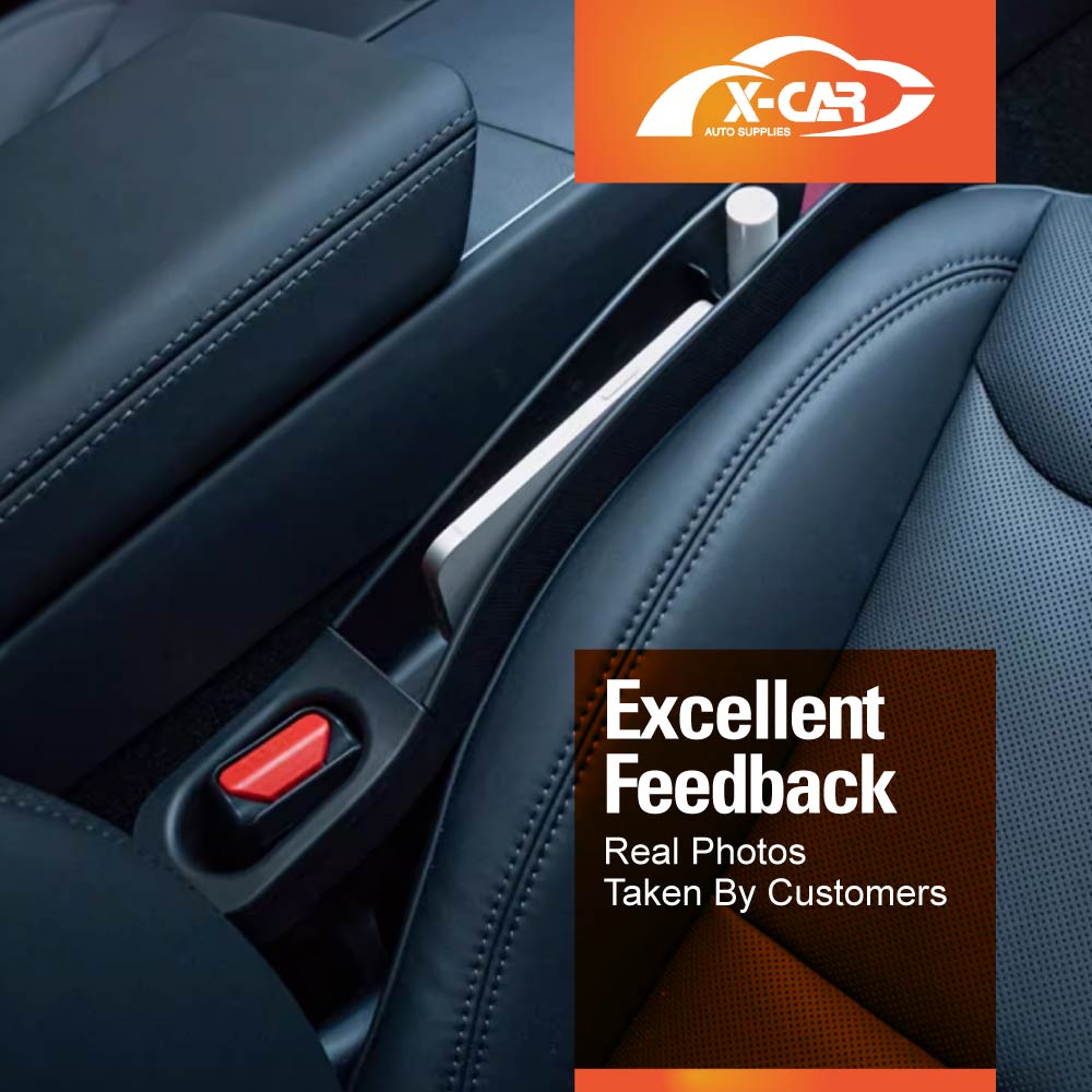 Car Seat Gap TPE Filler Box Organizer for Tesla Model 3 2017-2023 and Model Y 2021-2025 Extra Console Side Storage Accessories