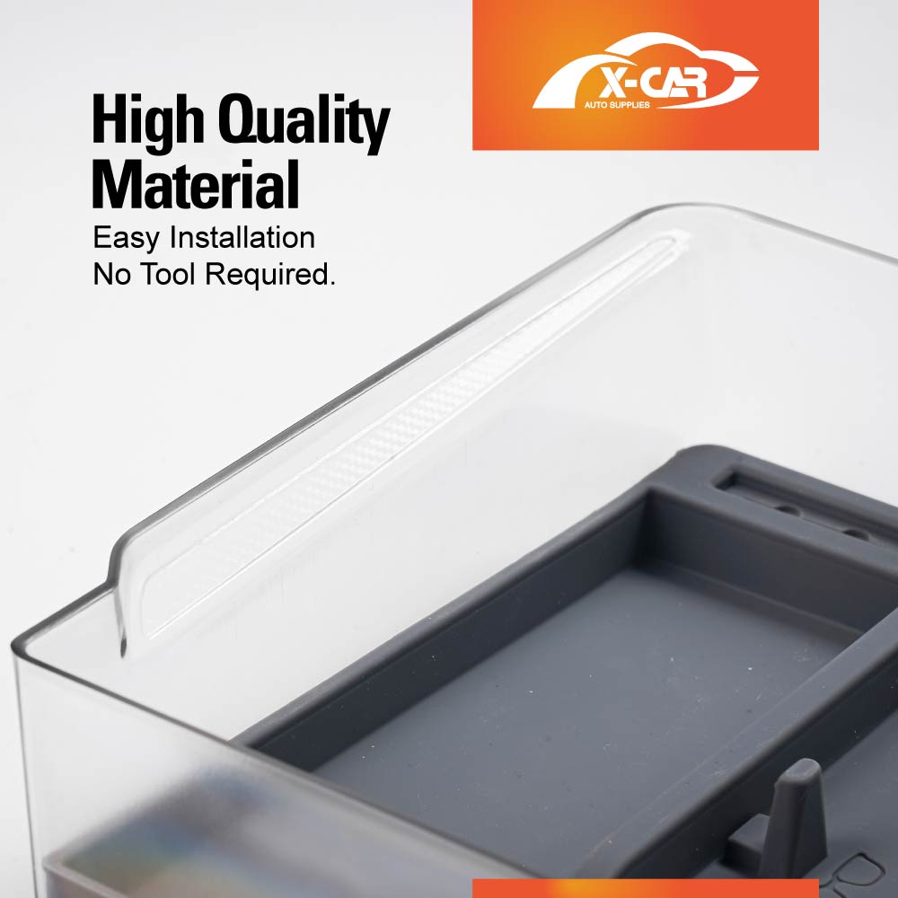 Centre Console Organizer Tray for Tesla Model Y Juniper 2025-Onwards Premium Storage Box Drawer Container with Grey Silicone Mat