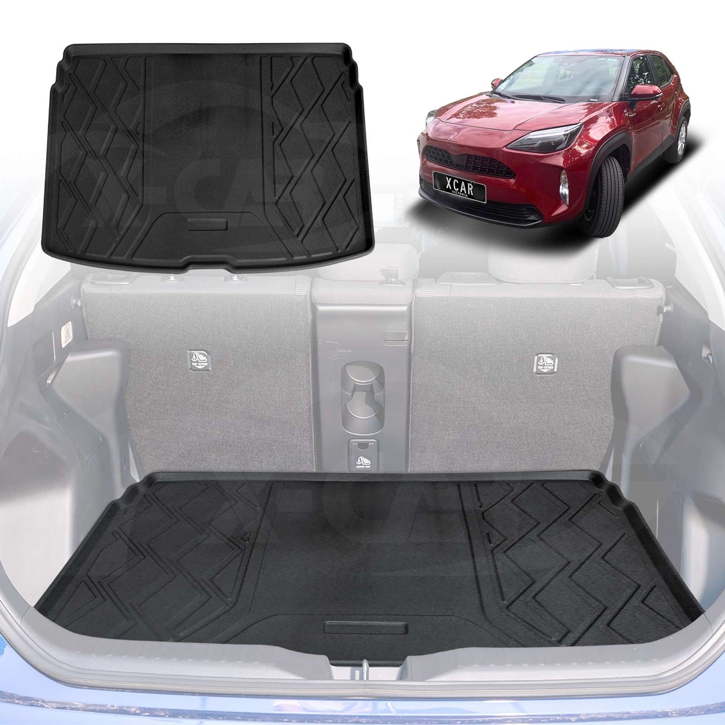 Boot Liner for Toyota Yaris Cross 2020-Onwards Heavy Duty Cargo Trunk Cover Mat Luggage Tray
