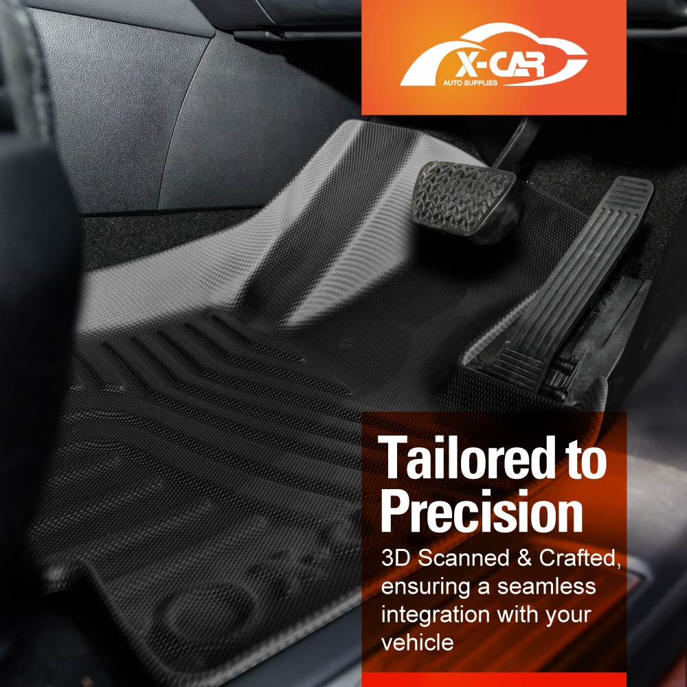 3D Floor Mats Boot Liner Set for Lexus RX350 RX350h RX500h 2022-Onwards All Weather Heavy Duty Cargo Kick Back Seat Protector Cover
