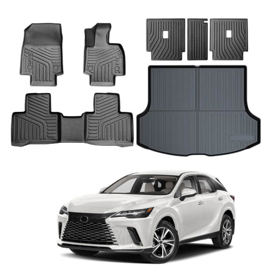 Floor Seat Back Kick Cargo Boot Liner for Lexus RX350 RX350h RX500h 2022-Onwards Luggage Tray Cargo Mat Trunk Cover Heavy Duty