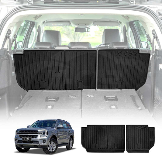 Back Seat Protector for Ford Everest 2022-Onwards All Weather Heavy Duty Car Seat Kick Mats Cover
