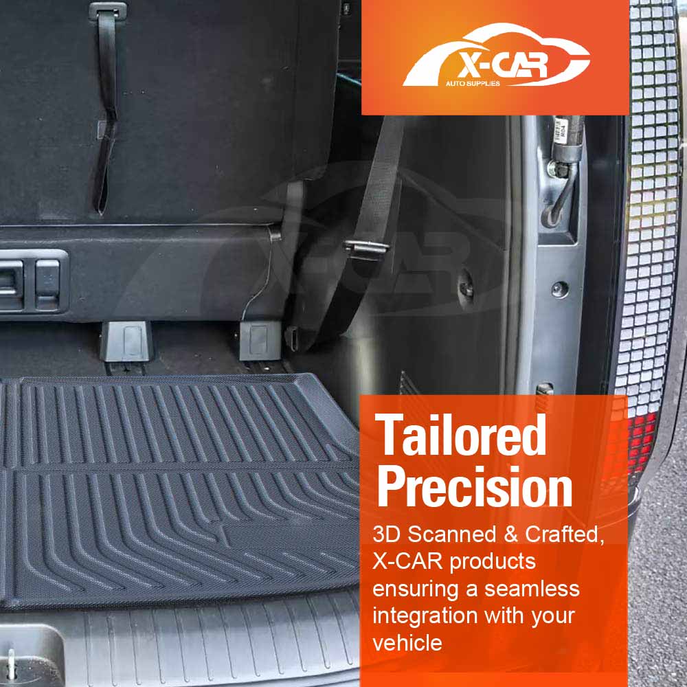 3D Floor Mats Boot Liner for Hyundai Staria and Staria Load 2021-Onwards All Weather Heavy Duty Cargo Car Trunk Luggage Tray