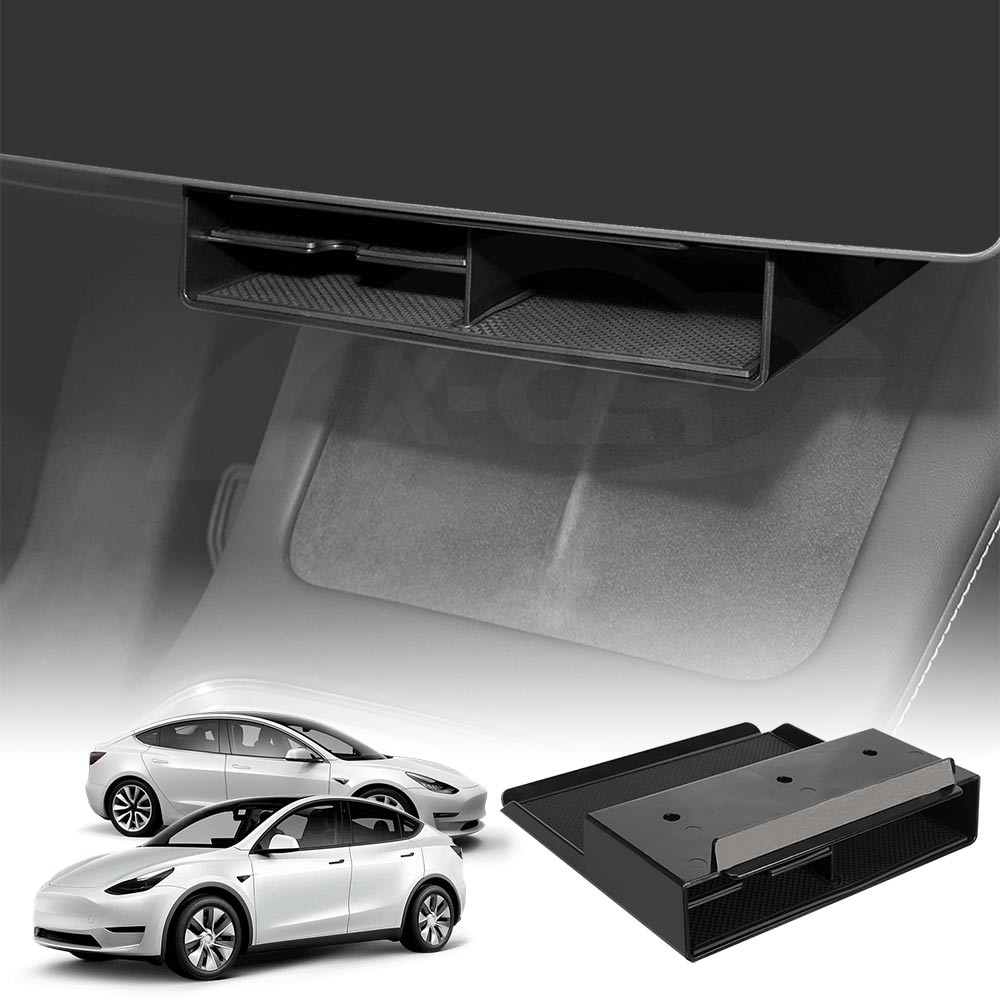 Tesla Model 3 2017-2023 and Model Y 2021-2025 Center Console Organizer Under Screen Storage Box Tray