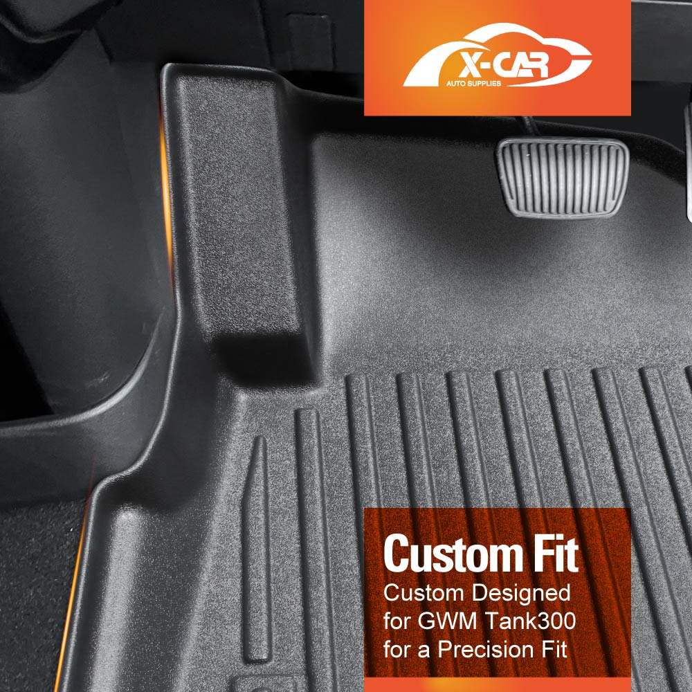 3D Floor Mats Boot Liner for Hyundai Staria and Staria Load 2021-Onwards All Weather Heavy Duty Cargo Car Trunk Luggage Tray