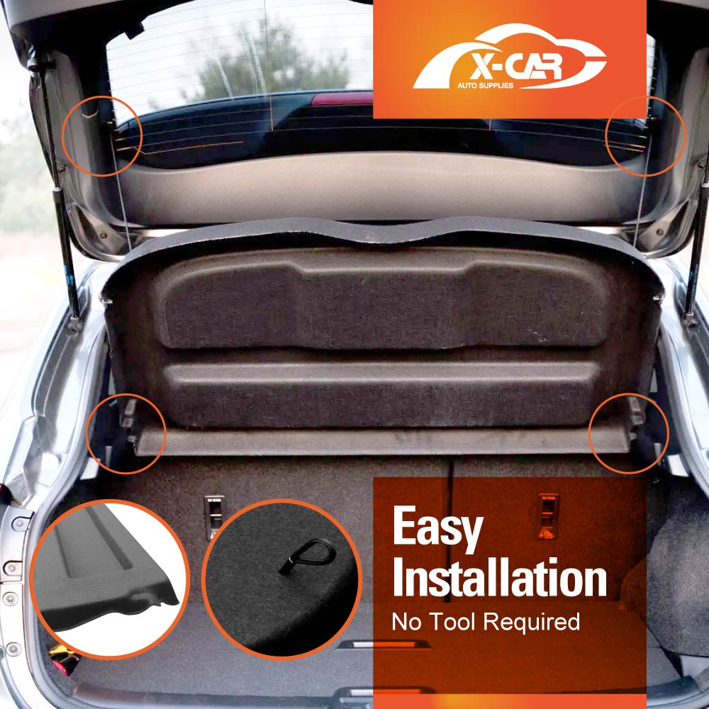 Car Trunk Shade for Nissan QASHQAI 2014-2021 Rear Cargo Security Shield Luggage Cover Board Blinder