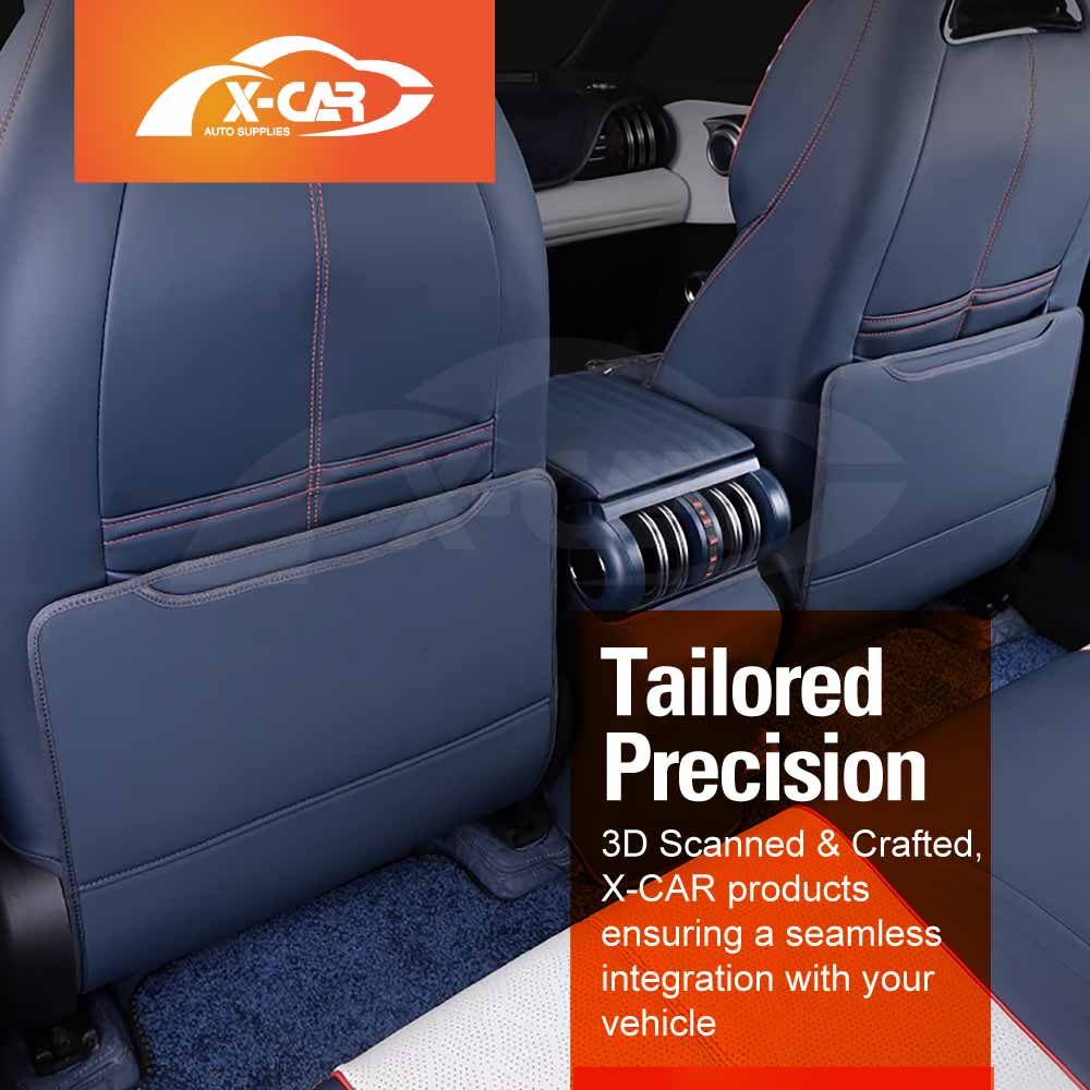 BYD Atto 3 2022-2025 Car Seat Back Protectors Anti-Kick Mats PU Leather Cover Set of 2