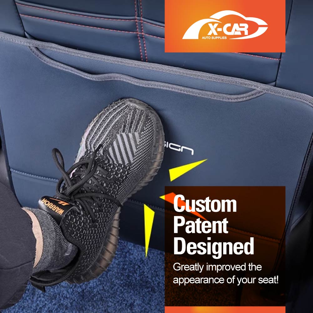 BYD Atto 3 2022-2025 Car Seat Back Protectors Anti-Kick Mats PU Leather Cover Set of 2