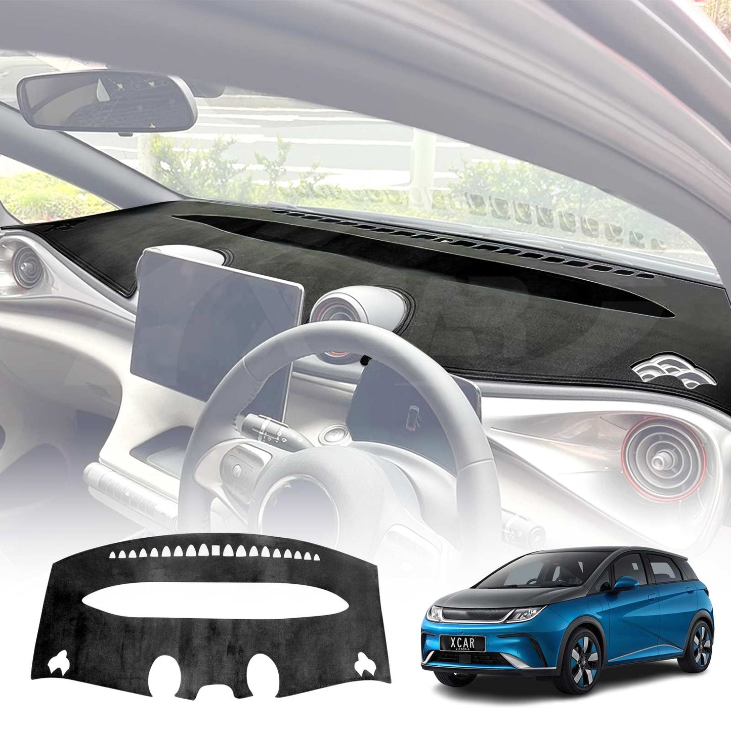 Dash Mat for BYD Dolphin 2023-Onwards Non-Slip Microfiber Pad Cover Interior Accessories