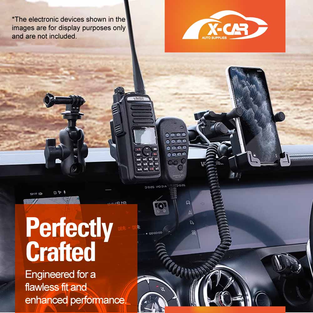 GWM Tank 300 2023-2025 Center Console Dash Integrated Bracket Mount Multi-function Walkie Talkie Two Way Radio Mobile Phone Holder Aluminium Alloy Accessories