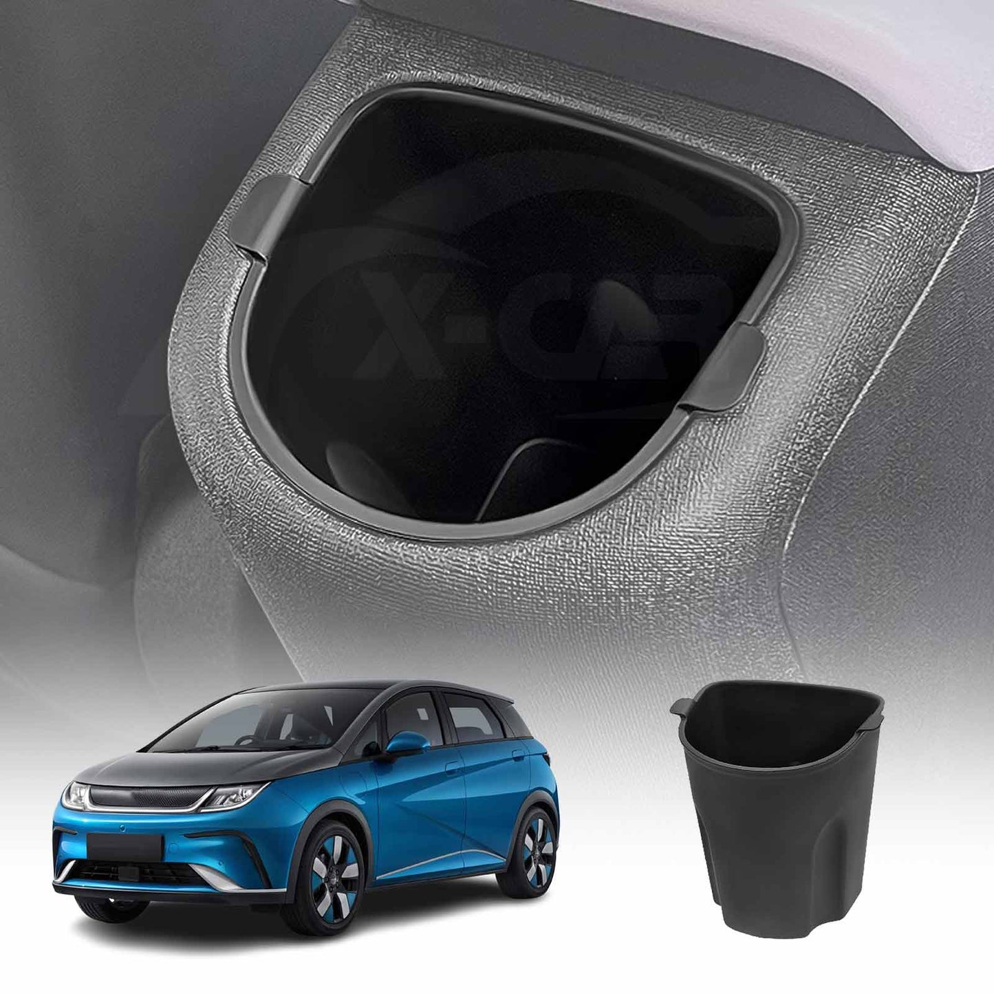 Car Rear Center Console Cup Holder Insert for BYD Dolphin 2023-2025 Accessories