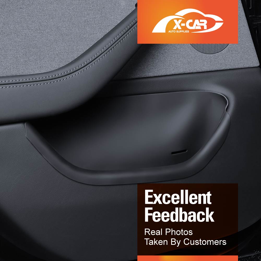 Tesla Model 3 Highland 2023-2025 Car Door Side Fully Cover Protector Storage Box Tray Organizer Accessories Front and Rear Set of 4