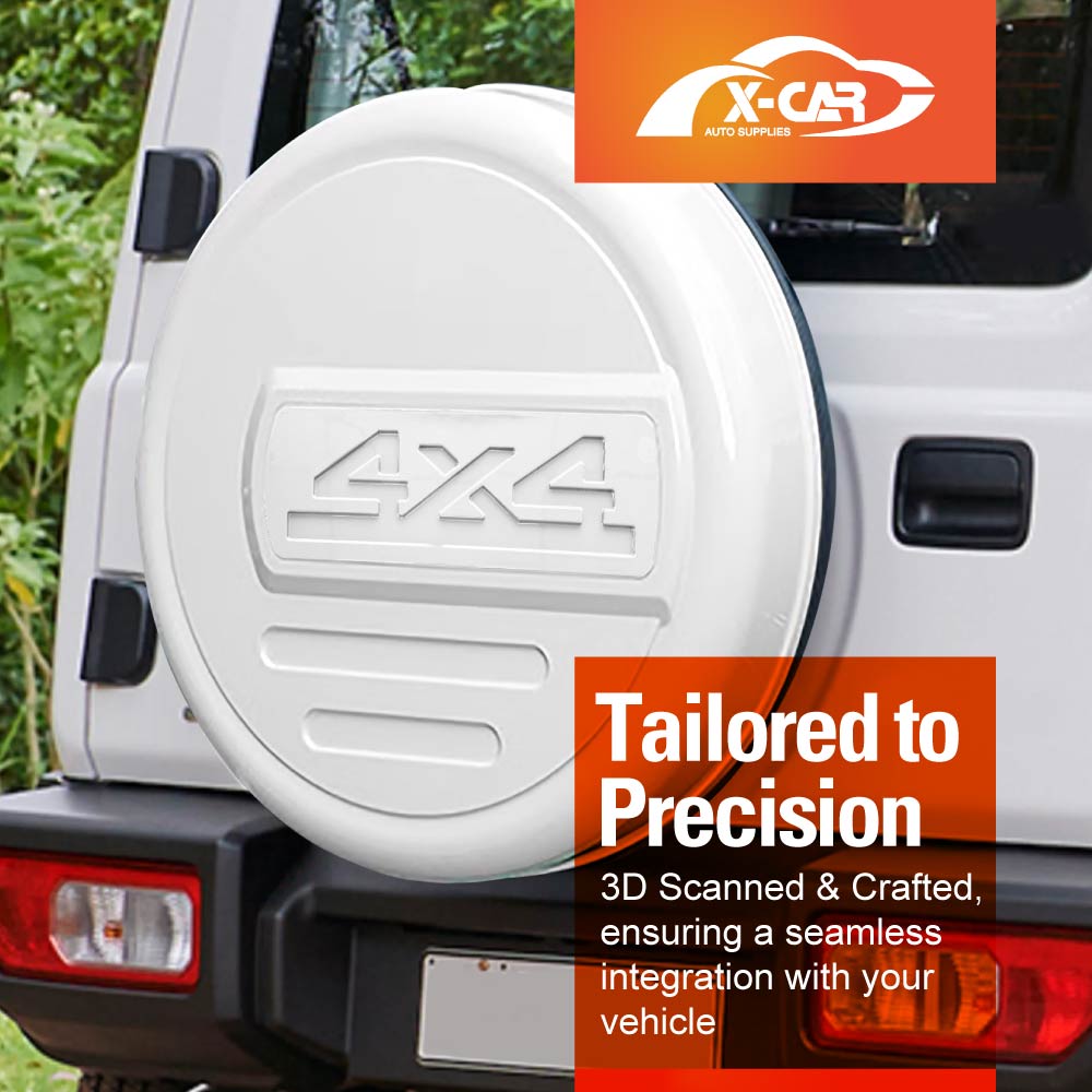 Spare Wheel Cover for Suzuki Jimny XL 5-Door 2023-2025 Spare Tire Protective Cover White