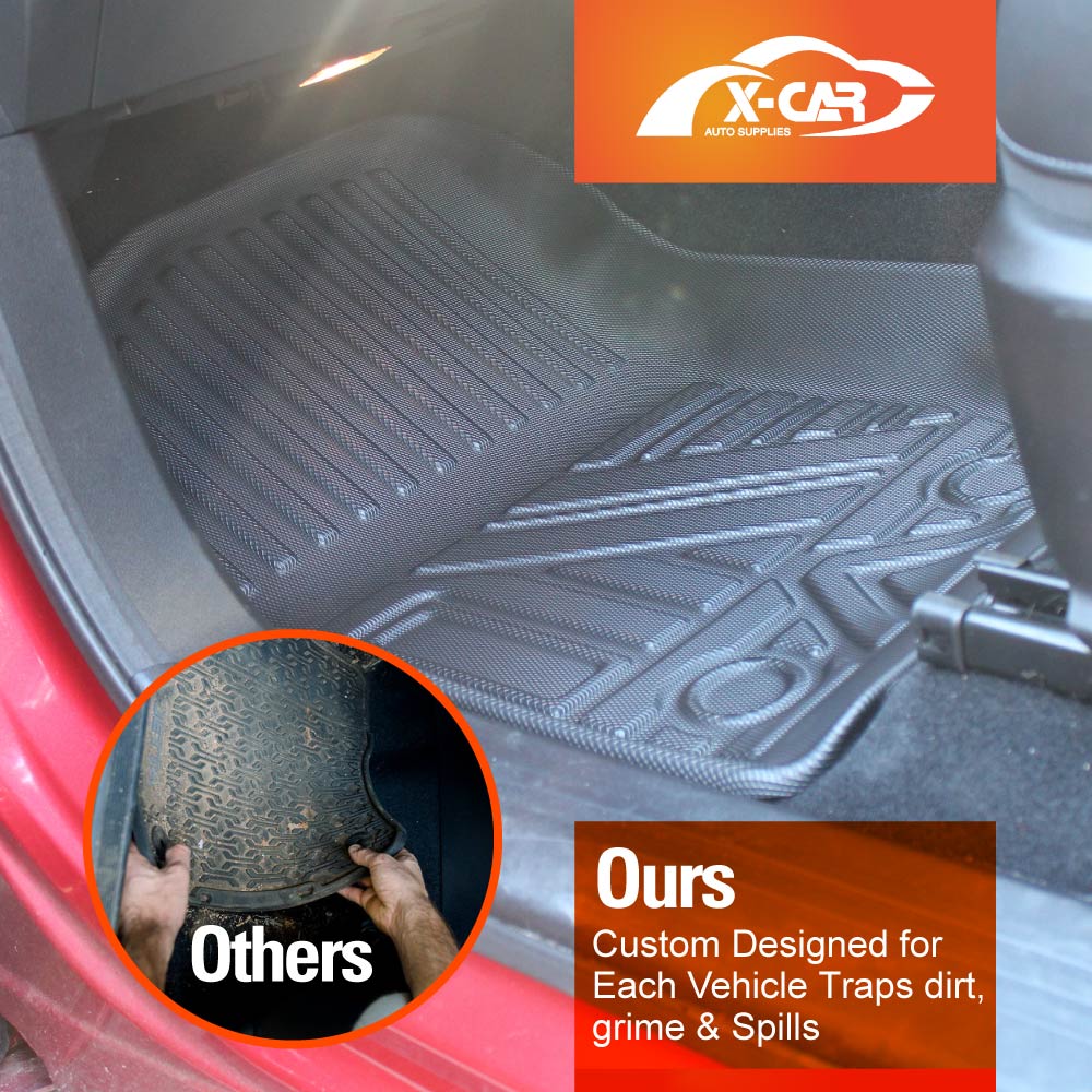 3D Premium Floor Mats Tub Liner for GWM Cannon-X 2021-Onwards All Weather Heavy Duty Cargo Car Trunk Luggage Tray