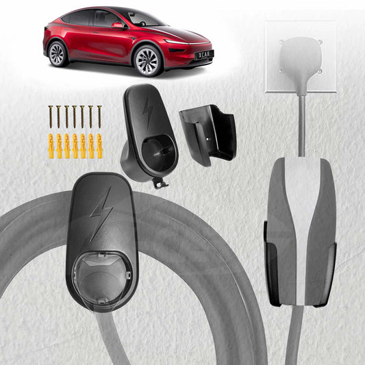 Charger Holder for Tesla Model Y Juniper 2025-Onwards Charging Cable Organizer Wall Mount Adapter Connector with Chassis Bracket
