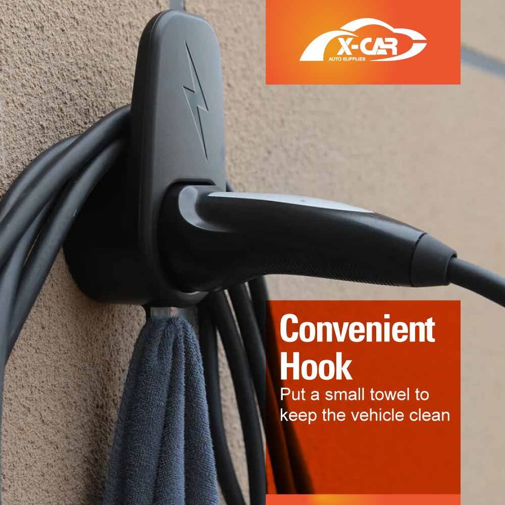 Charger Holder for Tesla Model Y L 6-Seat 2026-Onwards Charging Cable Organizer Wall Mount Adapter Connector with Chassis Bracket