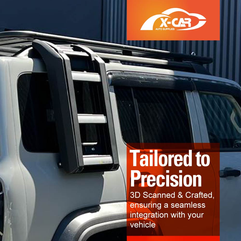 GWM Tank 300 2023-2025 Foldable Liftable Side Ladder Protective Frame Exterior Modification Accessories Aluminum Alloy Black