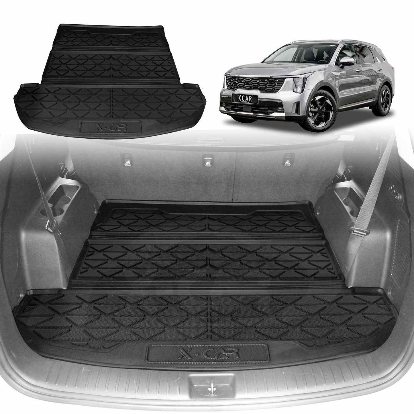 Boot Liner for Kia Sorento 2020-Onwards All Weather Heavy Duty Cargo Trunk Mat Luggage Tray Car Accessories