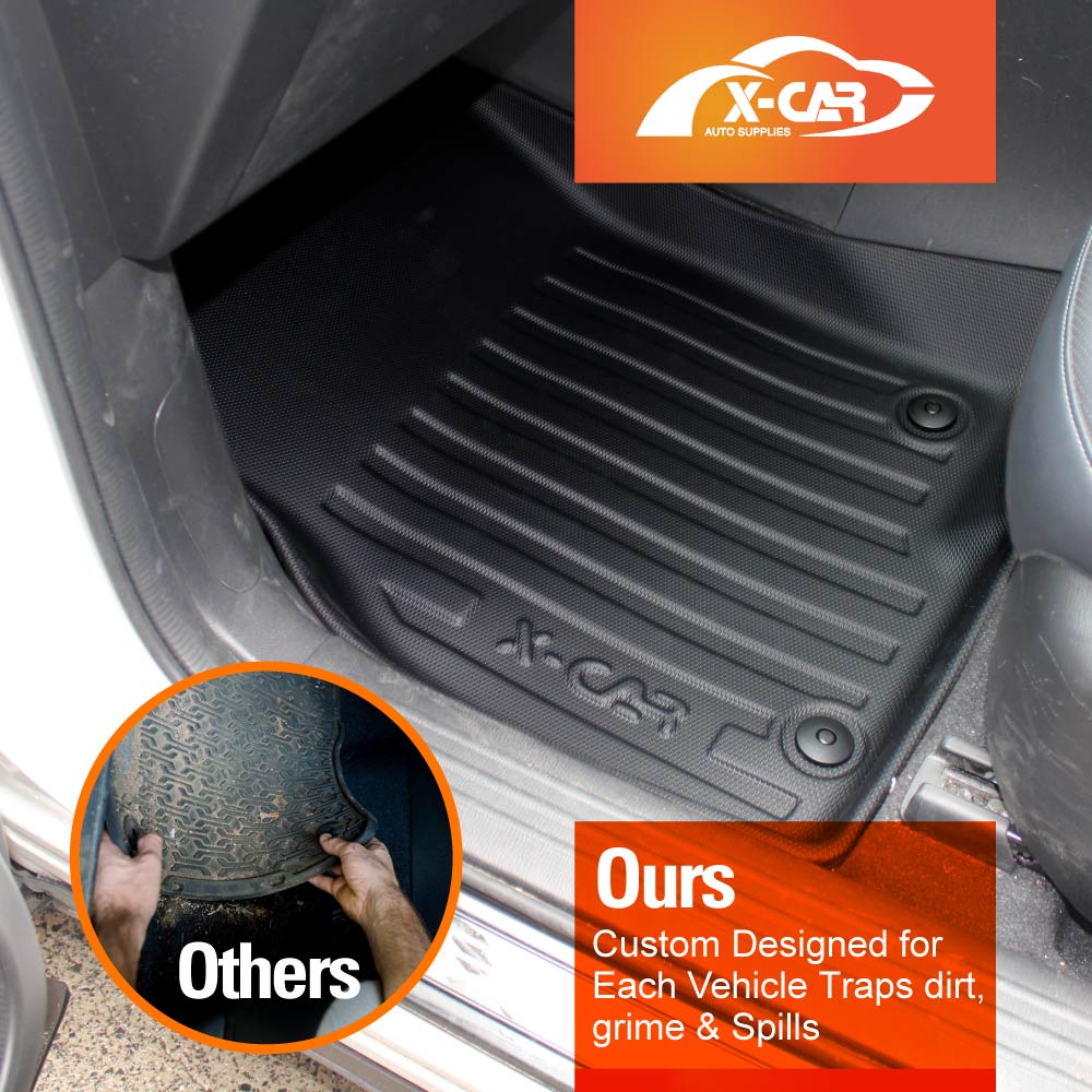 3D Floor Mats Boot Liners Set for Mazda CX-8 CX8 2018-2024 All Weather Heavy Duty Cargo Car Trunk Luggage Tray