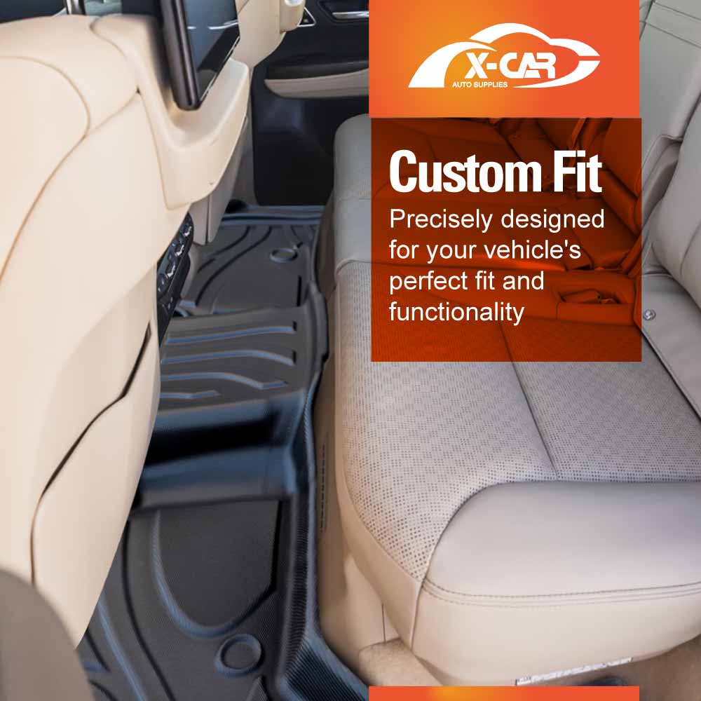 Front Rear Floor Mats Boot Liner Set for Toyota Landcruiser 300 LC300 2021-Onwards All Weather Heavy Duty Cargo Car Trunk Luggage Tray