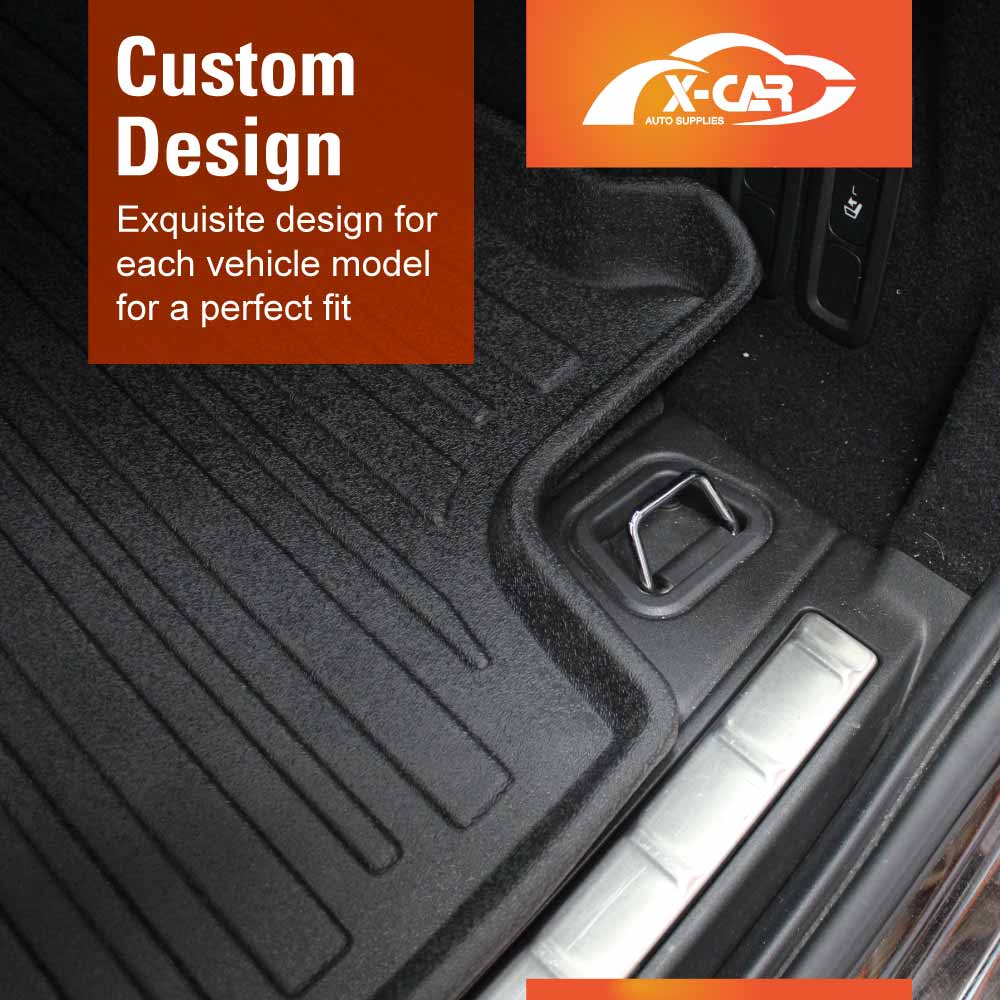 3D Floor Mats Boot Liner Set for Volvo XC60 XC 60 2017-Onwards All Weather Heavy Duty Cargo Car Trunk Luggage Tray