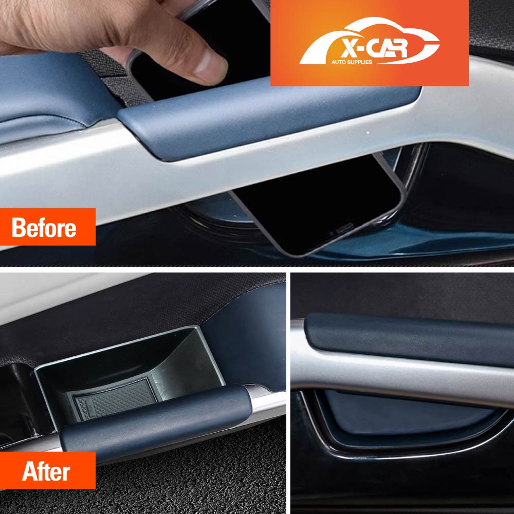 BYD Atto 3 2022-2025 Car Door Side Storage Box Tray Organizer Accessories Front and Rear Row Set of 4