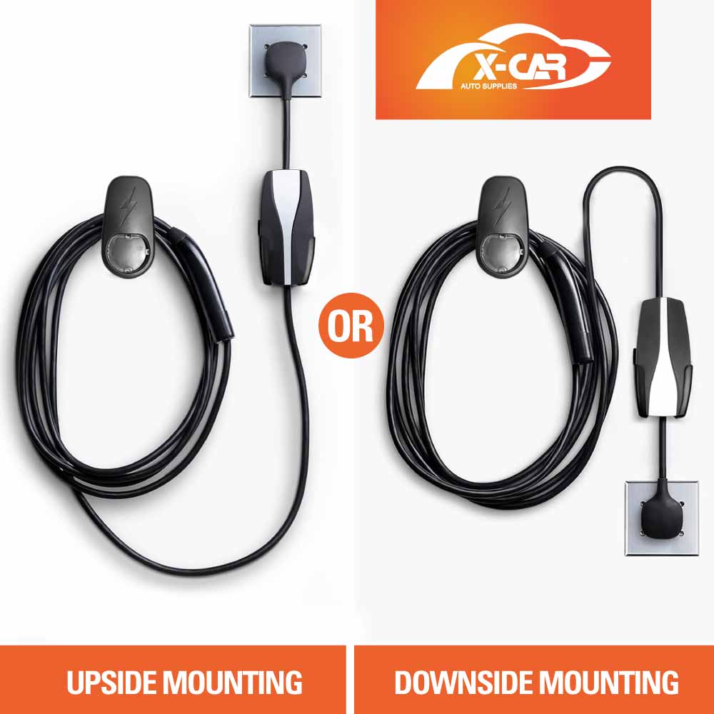 Charger Holder for Tesla Model 3 Highland 2023- 2025 Charging Cable Organizer Wall Mount Adapter Connector with Chassis Bracket