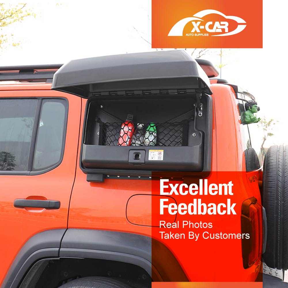 GWM Tank 300 2023-2025 Exterior Side Gear Storage Box Tools Carrier Glossy Black