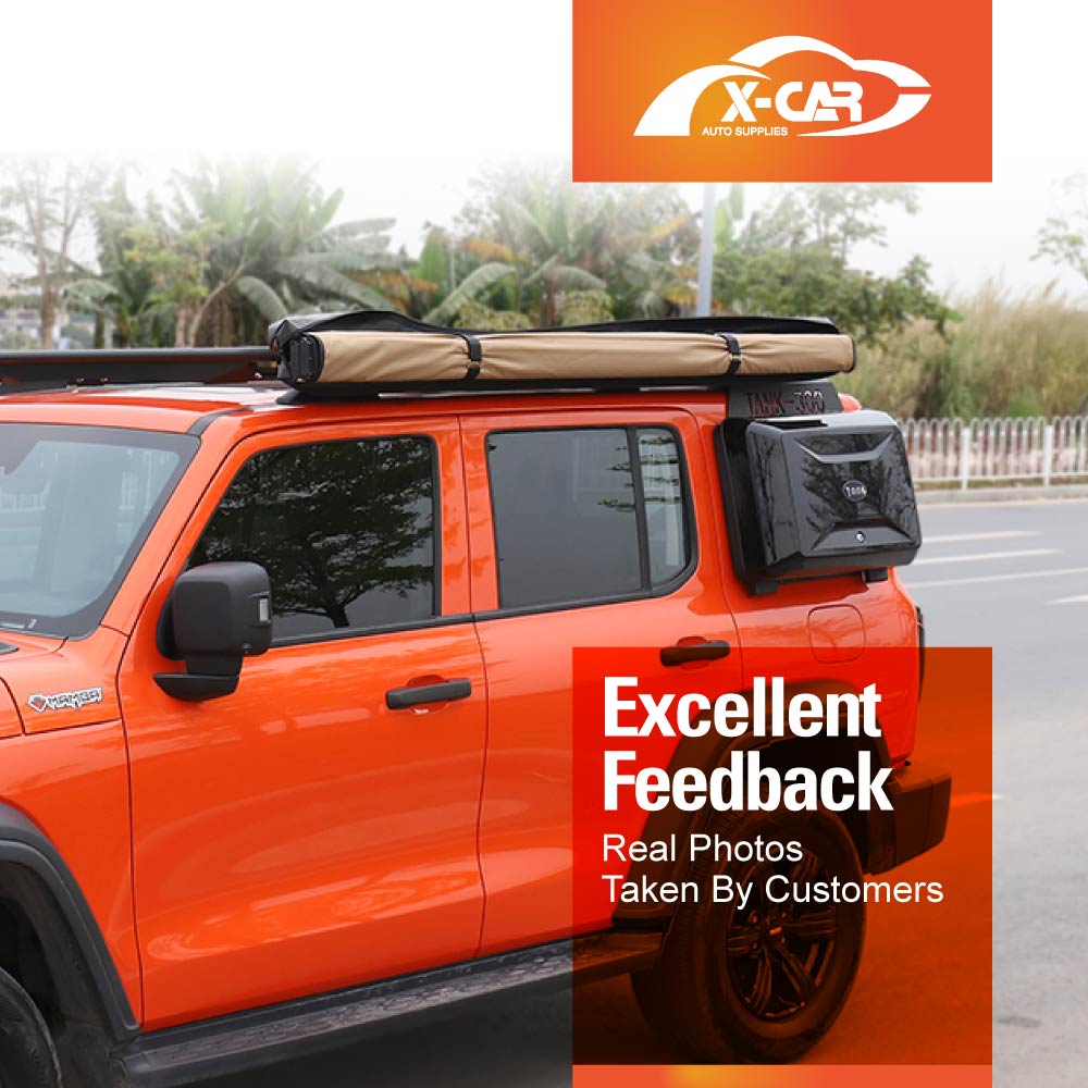 GWM Tank 300 2023-2025 Exterior Side Gear Storage Box Tools Carrier Glossy Black