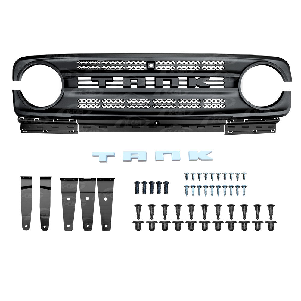 GWM Tank 300 2023-2025 Front Bumper Grille Mesh Frame Exterior Modification Accessories