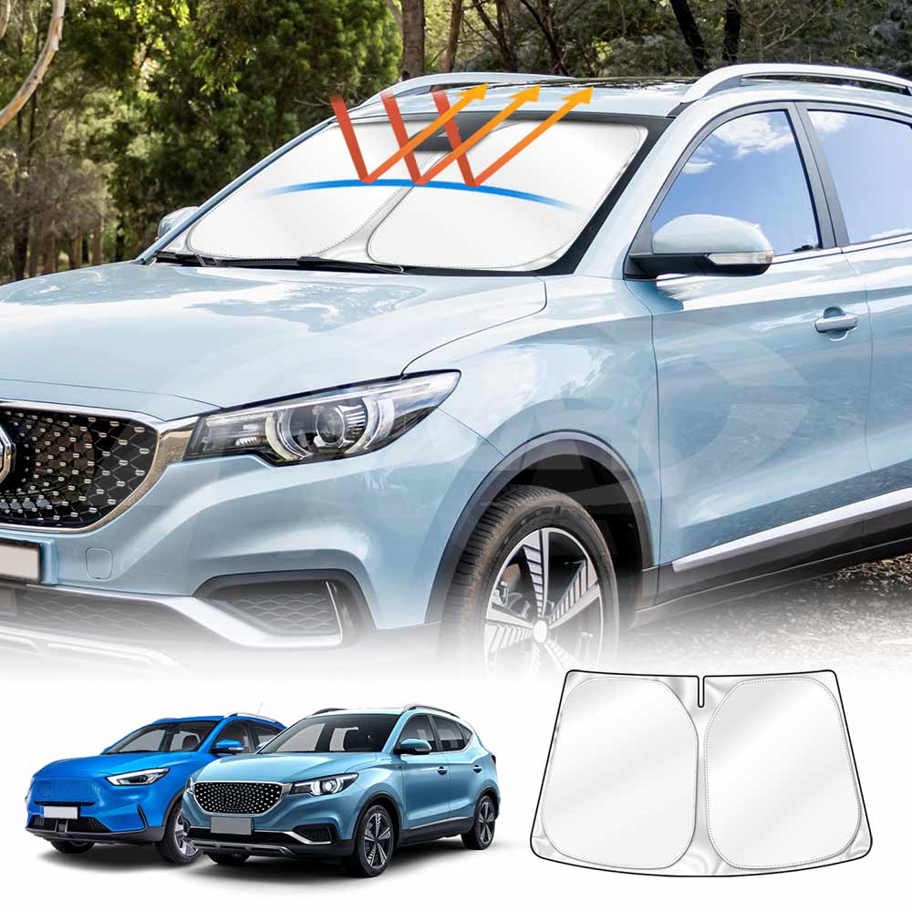 Windshield Sun Shade for MG ZS ZST ZS EV 2018-2024 Blocks UV Rays Foldable Custom Wind Screen Sun Visor Protector