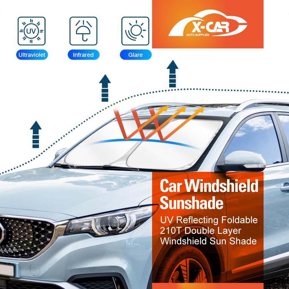 Windshield Sun Shade for MG ZS ZST ZS EV 2018-2024 Blocks UV Rays Foldable Custom Wind Screen Sun Visor Protector