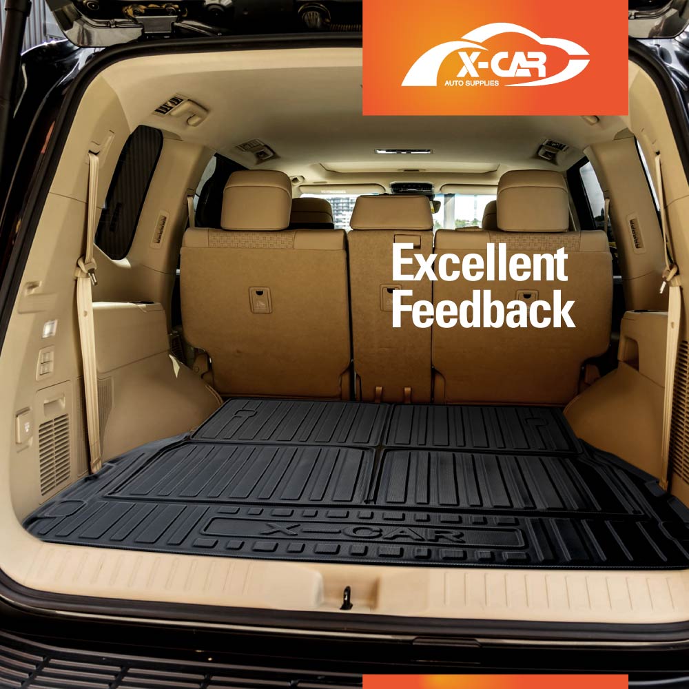 3-Pcs Boot Liner for Toyota Landcruiser 300 LC300 2021-2025 Heavy Duty Cargo Trunk Mat Luggage Tray