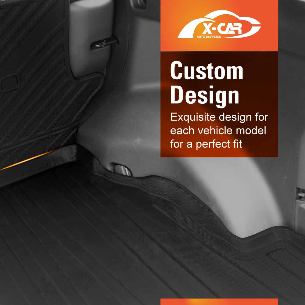 3D Floor Mats Boot Liner Set for Toyota Rav4 Rav 4 Hybrid 2019-2025 All Weather Heavy Duty Cargo Kick Back Seat Protector Cover