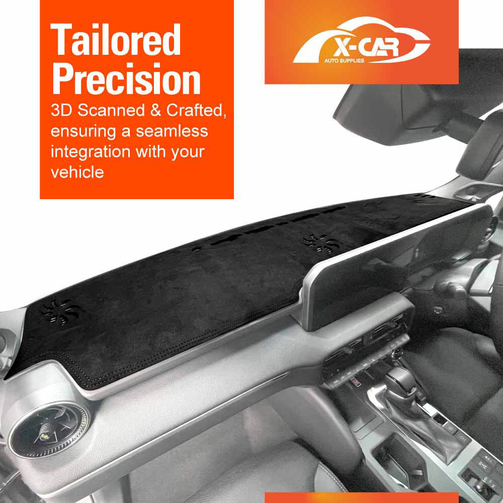 Dash Mat for Toyota Prado 250 Series Without HUD 2024-2025 Non-Slip Microfiber Pad Cover Interior Accessories