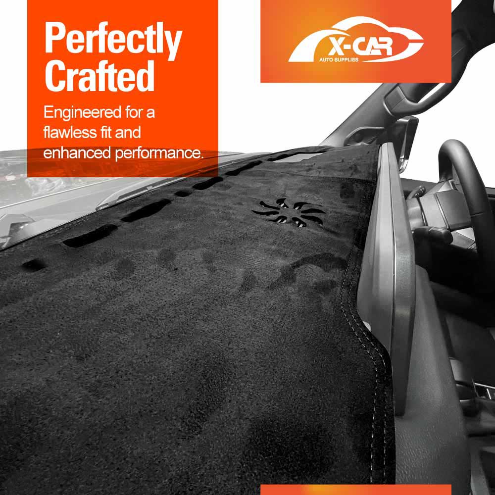 Dash Mat for Toyota Prado 250 Series With HUD 2024-2025 Non-Slip Microfiber Pad Cover Interior Accessories