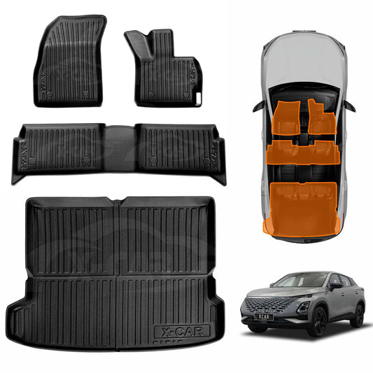 3D Floor Mats Boot Liner for Chery OMODA 5/5 GT 2023-Onwards All Weather Heavy Duty Cargo Car Trunk Luggage Tray