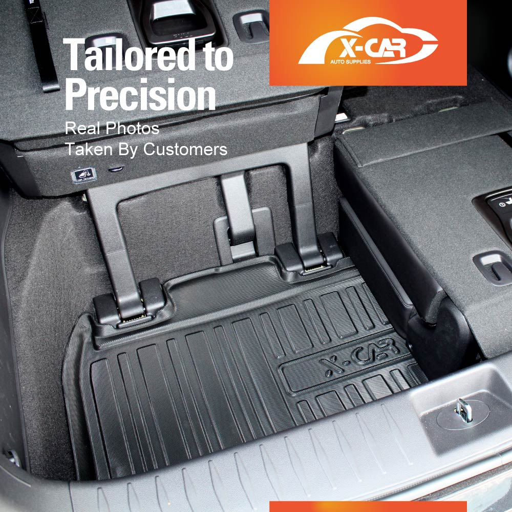 3D Floor Mats Boot Liner Set for Kia Carnival KA4 Series 2020-Onwards All Weather Heavy Duty Cargo Car Trunk Luggage Tray