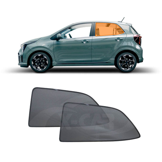 Rear Window Sun Shade for Kia Picanto 2016-2025 Car Sun Blind Mesh
