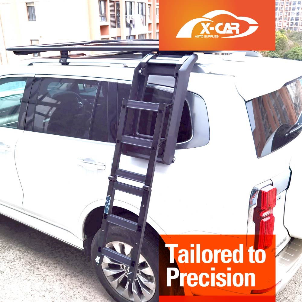 Foldable Liftable Side Ladder for GWM Tank 500 Tank500 2024-2025 Protective Frame Exterior Modification Accessories Aluminum Alloy Black