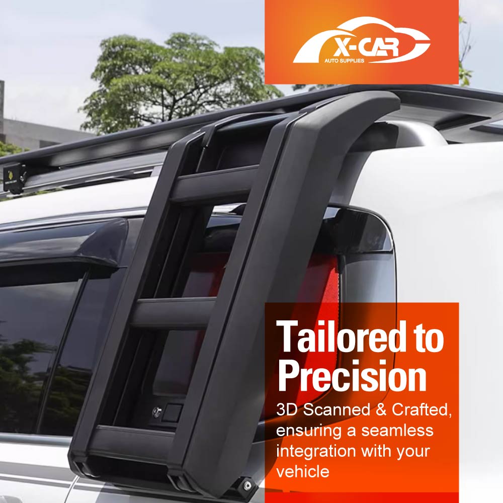 Foldable Liftable Side Ladder for GWM Tank 500 Tank500 2024-2025 Protective Frame Exterior Modification Accessories Aluminum Alloy Black