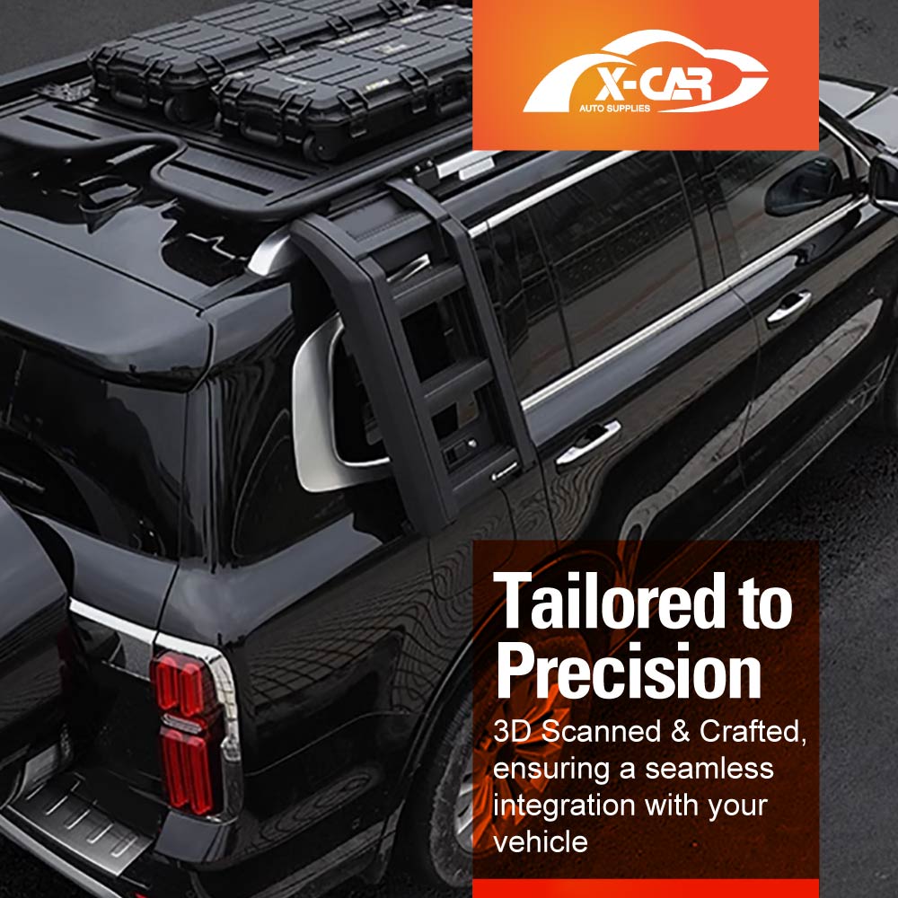 Foldable Liftable Side Ladder for GWM Tank 500 Tank500 2024-2025 Protective Frame Exterior Modification Accessories Aluminum Alloy Black