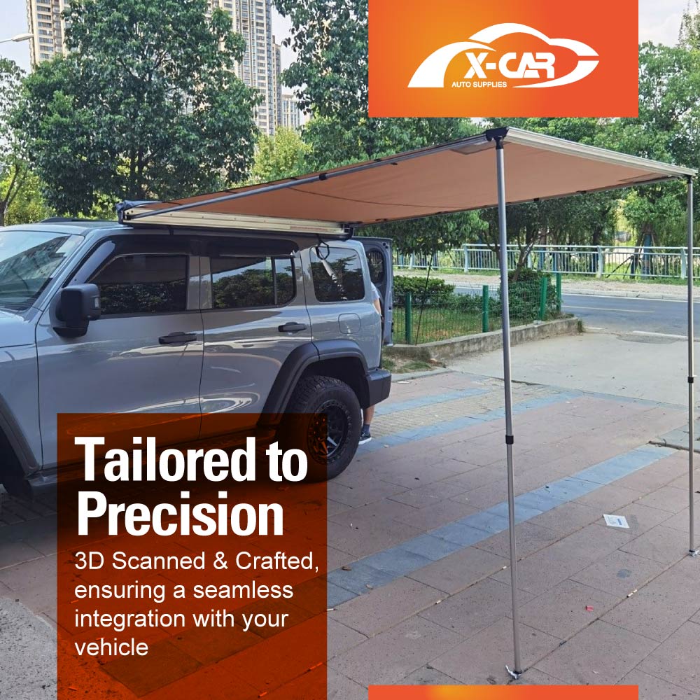 Car Side Awning UV Waterproof Camping Shade for GWM Tank 300 2023-2025 4WD Durable Sunshade