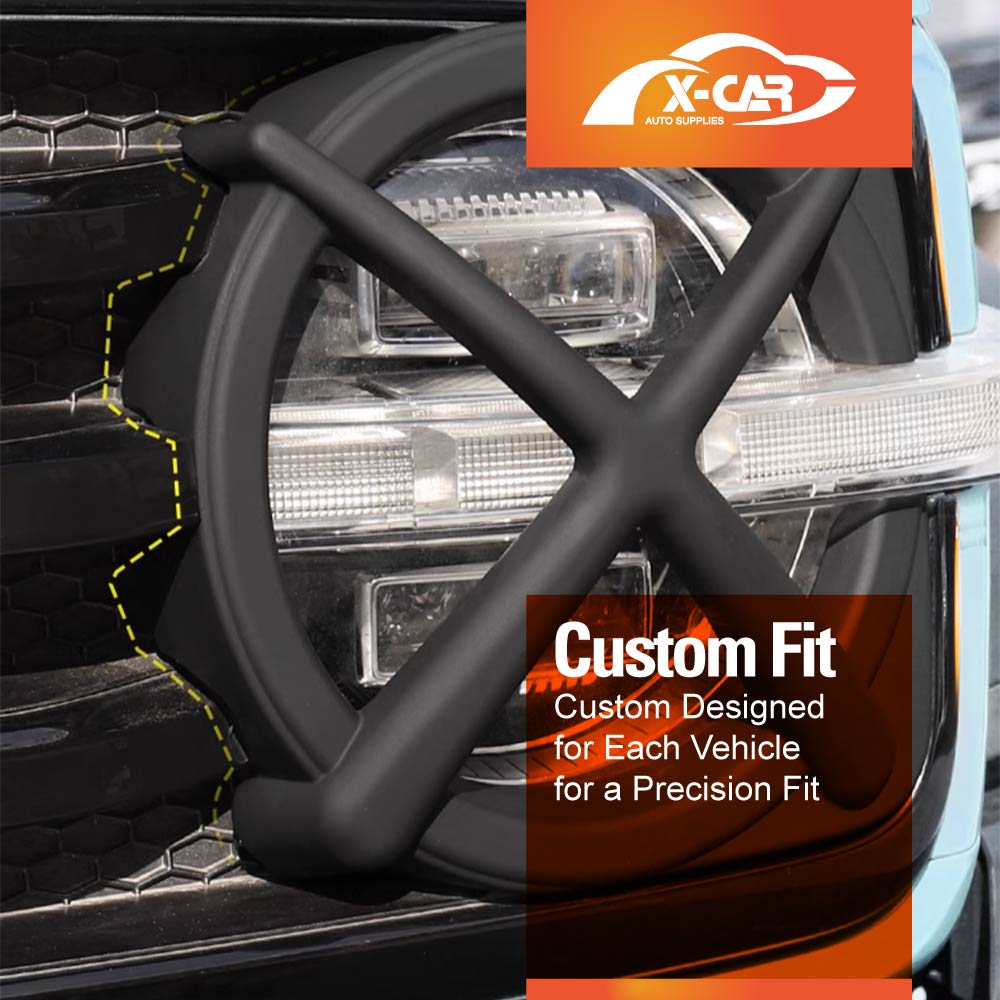 Head Light Trim for GWM Tank 300 2023-2025 Matt Black Front Light Frame Cover Guard Set of 2