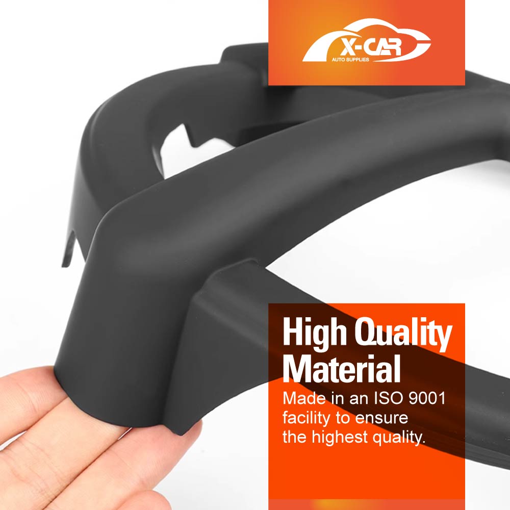 Head Light Trim for GWM Tank 300 2023-2025 Matt Black Front Light Frame Cover Guard Set of 2