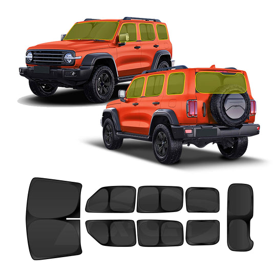 GWM Tank 300 2023-2025 Window Sunshade Block Cover Side Rear Windshield Sun Shades Parking/Camping Privacy Protection
