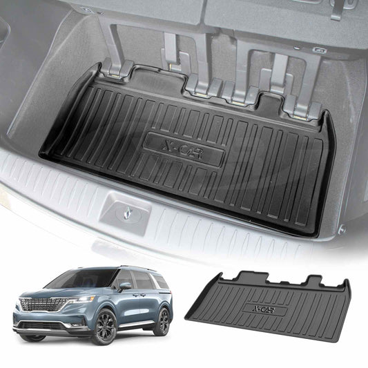 Boot Liner for Kia Carnival 2014-Onwards Heavy Duty Cargo Trunk Mat with Third Row Seats Upright