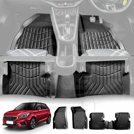 3D All-Weather Floor Mats for MG 3 MG3 2016-2024 Heavy Duty Customized Car Floor Liners Full Set Carpet