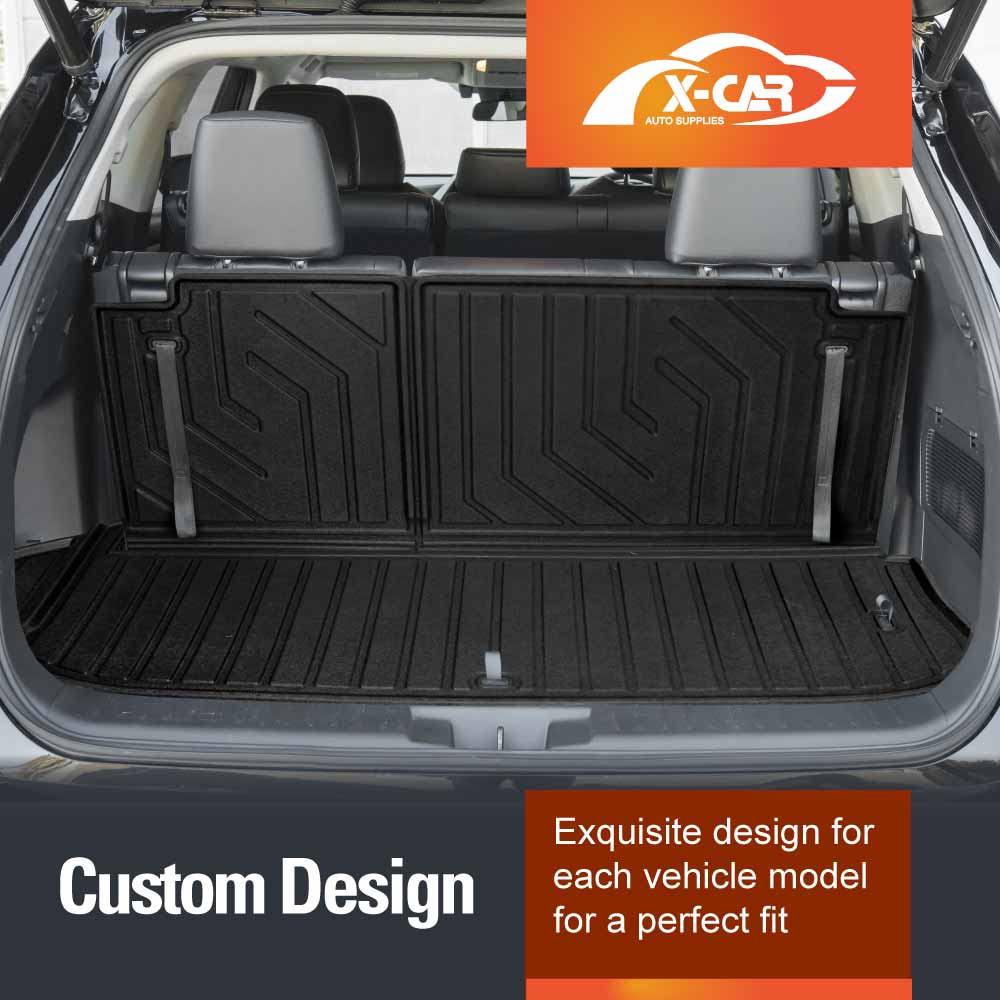 3D Floor Mats Boot Liner for Toyota Kluger 2021-2025 All Weather Heavy Duty Cargo Car Trunk Luggage Tray